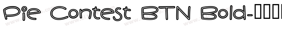 Pie Contest BTN Bold字体转换